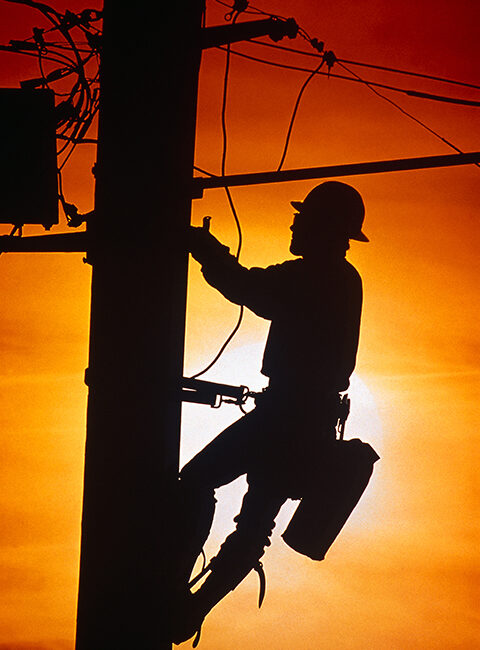 Utility Repairman --- Image by © Royalty-Free/Corbis